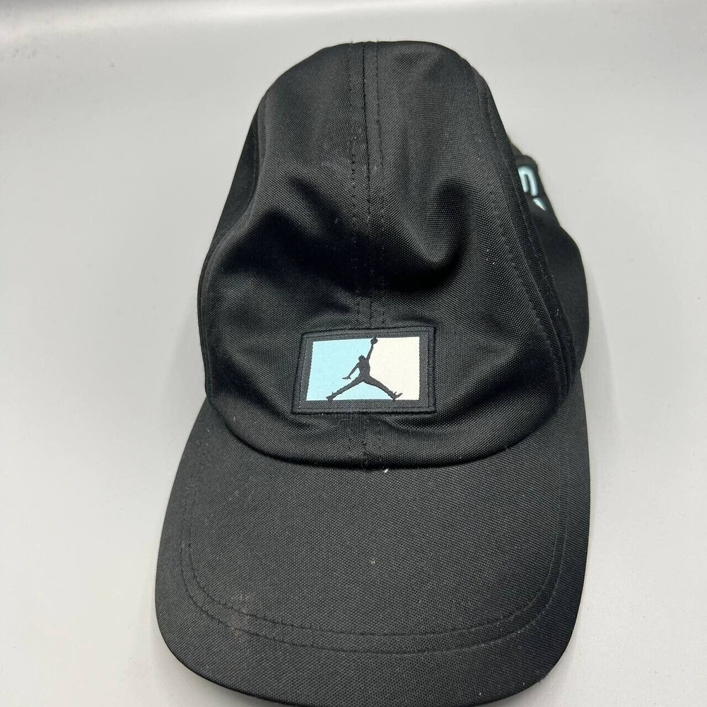 Air Jordan Hat Men Black 5 Panel Jumpman Strap Back Cap
